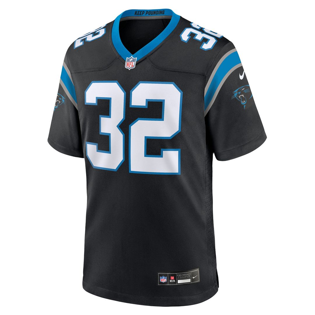 Trevin Wallace Carolina Panthers Game Jersey - Black