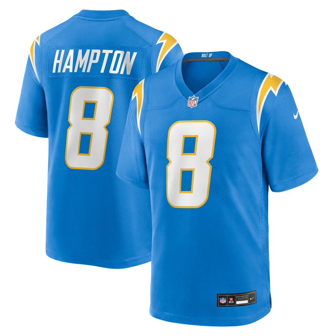 Omarion Hampton Los Angeles Chargers Game Jersey - Powder Blue