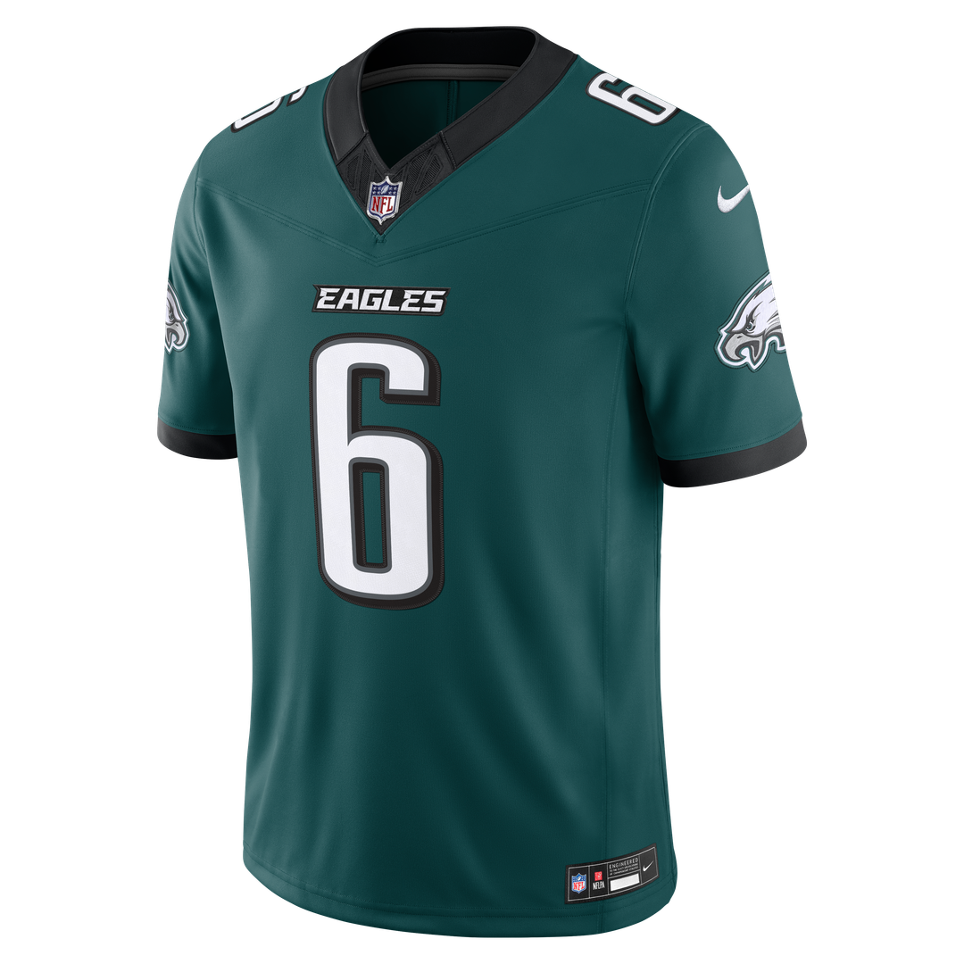 DeVonta Smith Philadelphia Eagles Vapor F.U.S.E. Stitched Limited Jersey - Midnight Green