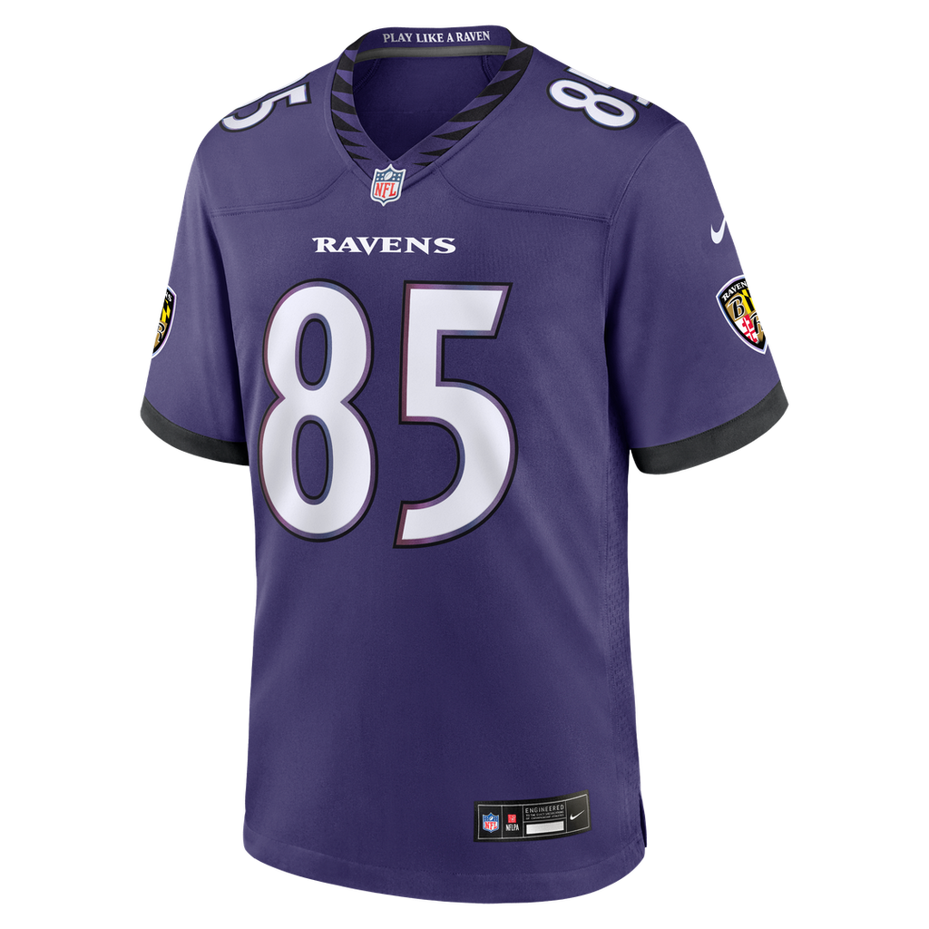 Josh Cuevas Baltimore Ravens Game Jersey - Purple