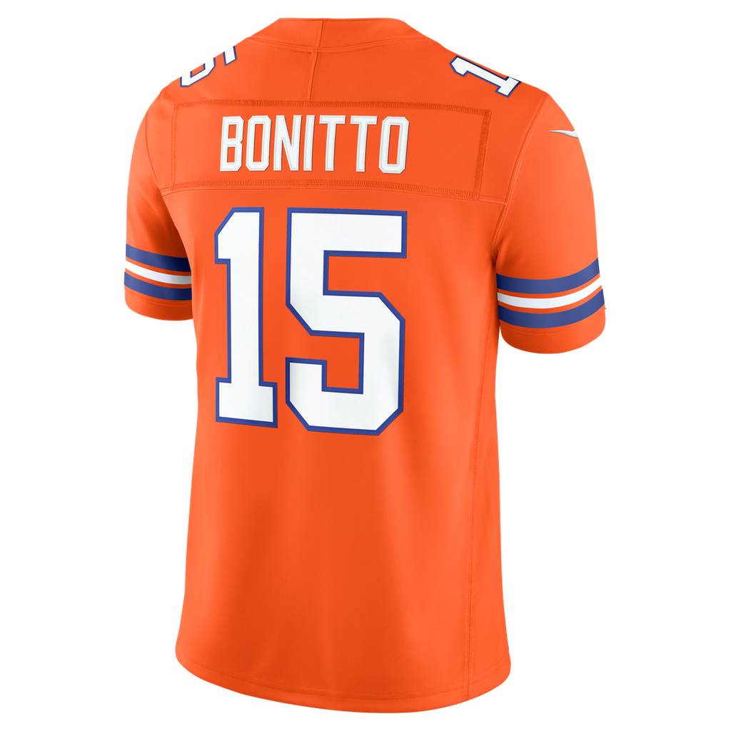 Nik Bonitto Denver Broncos Alternate Mile High Collection 1977 Throwback Vapor F.U.S.E. Stitched Limited Jersey - Orange