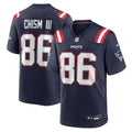 Efton Chism III New England Patriots Game Jersey - Navy