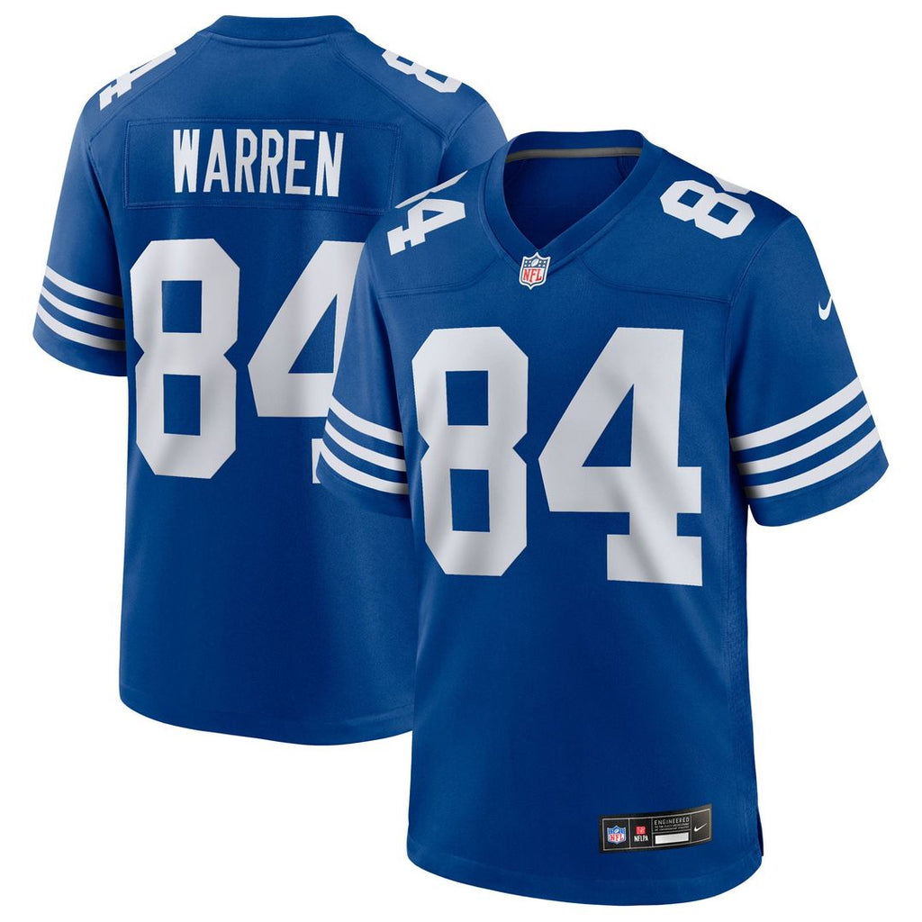 Tyler Warren Indianapolis Colts Alternate Game Jersey - Royal Blue