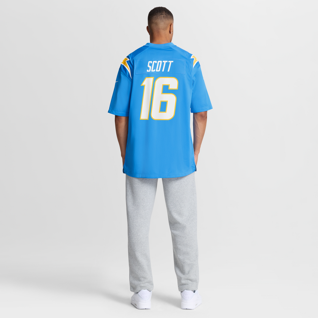 JK Scott Los Angeles Chargers Game Jersey - Powder Blue
