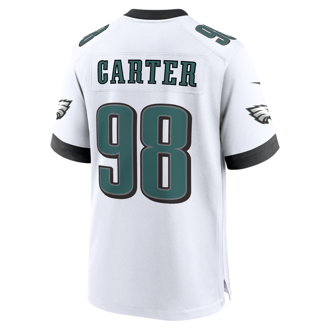 Jalen Carter Philadelphia Eagles Game Jersey - White