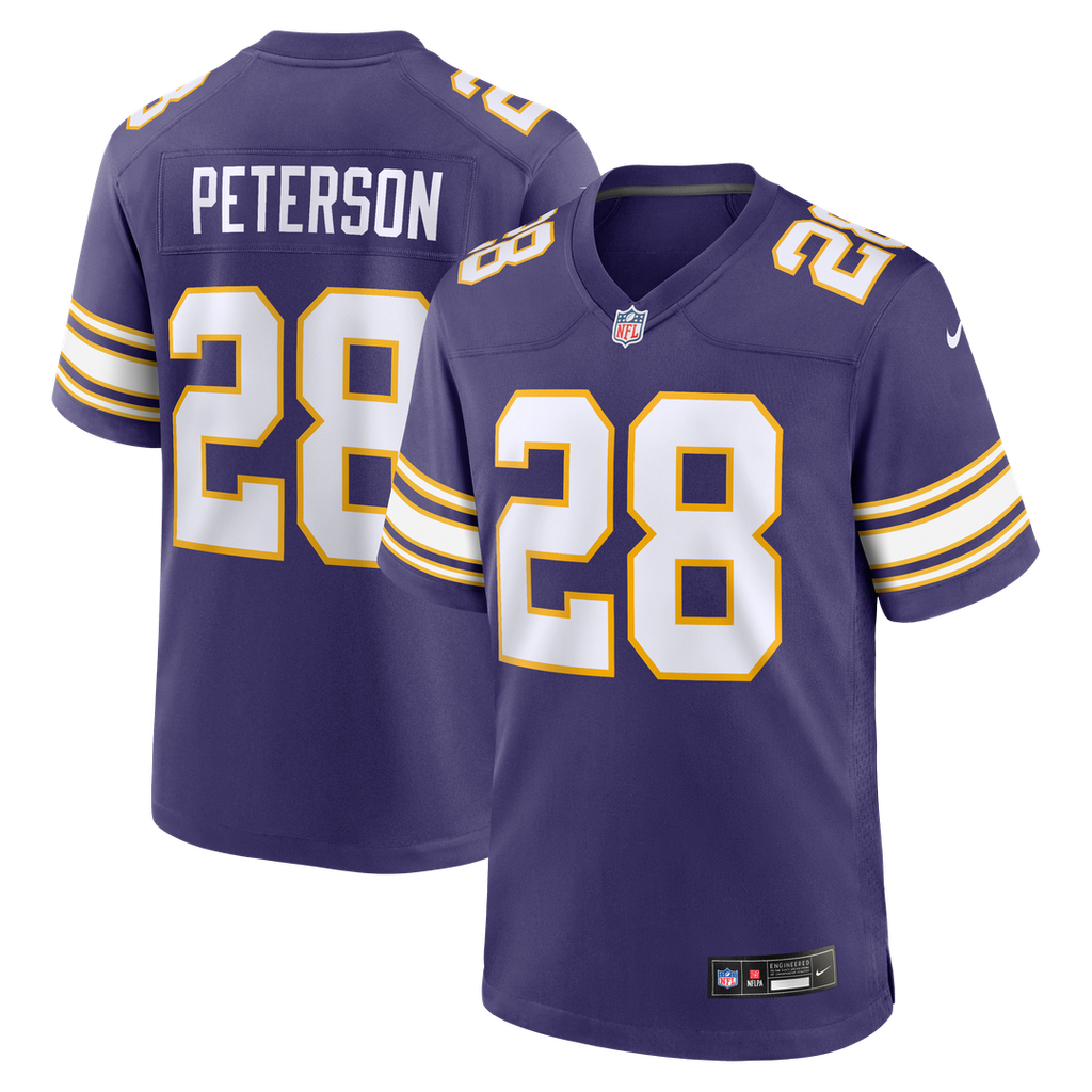 Adrian Peterson Minnesota Vikings Alternate 2 Classic Game Jersey - Purple