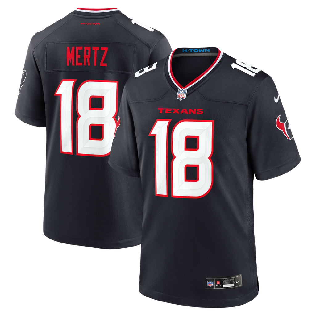 Graham Mertz Houston Texans Game Jersey - Navy
