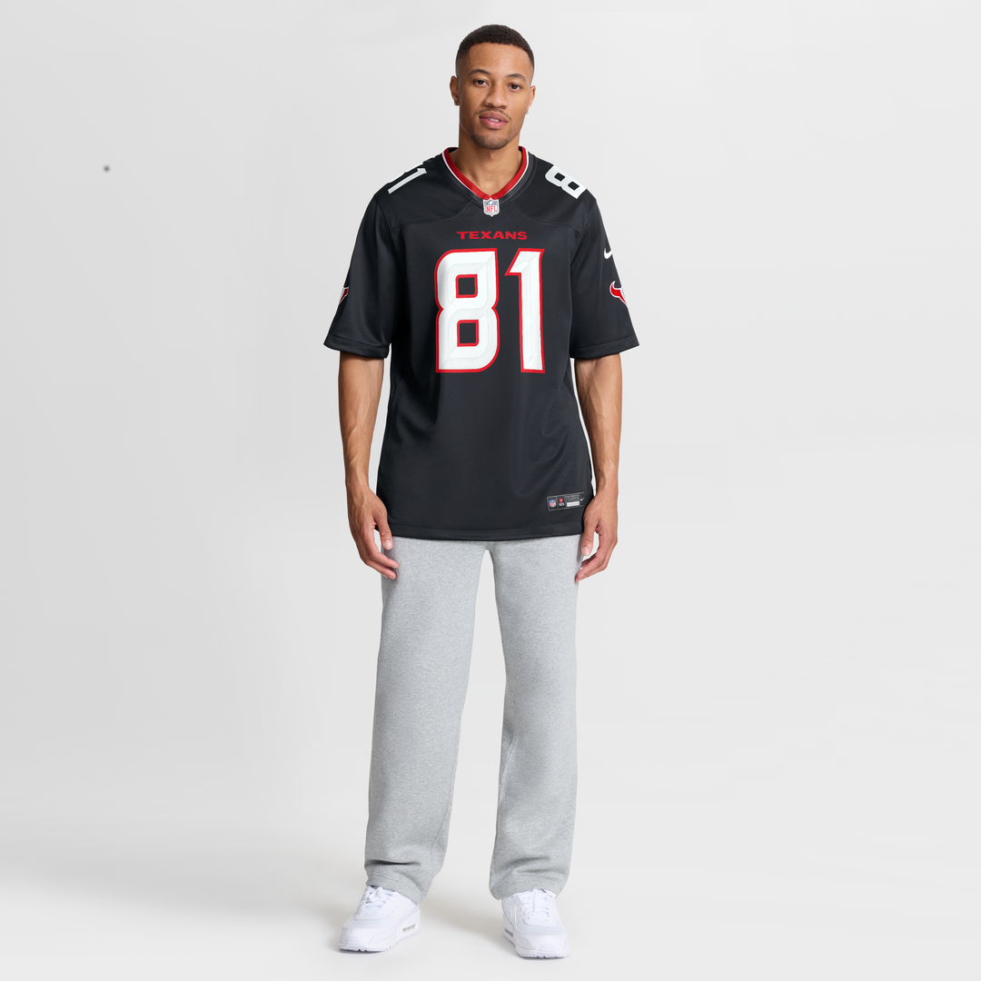 Jayden Higgins Houston Texans Game Jersey - Navy