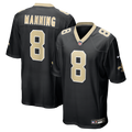 Archie Manning New Orleans Saints Game Jersey - Black