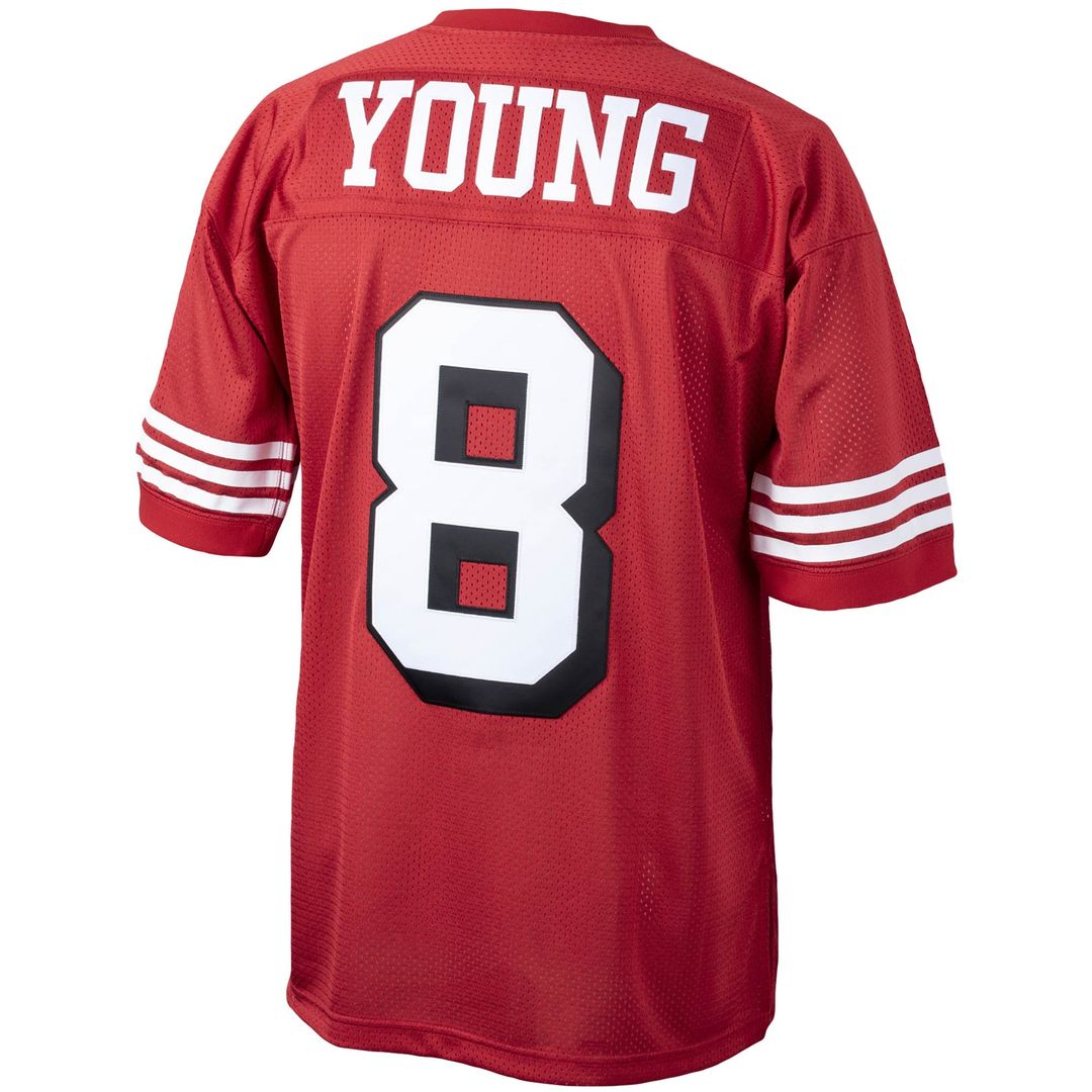 Steve Young San Francisco 49ers 1994 Authentic Throwback Jersey - Scarlet