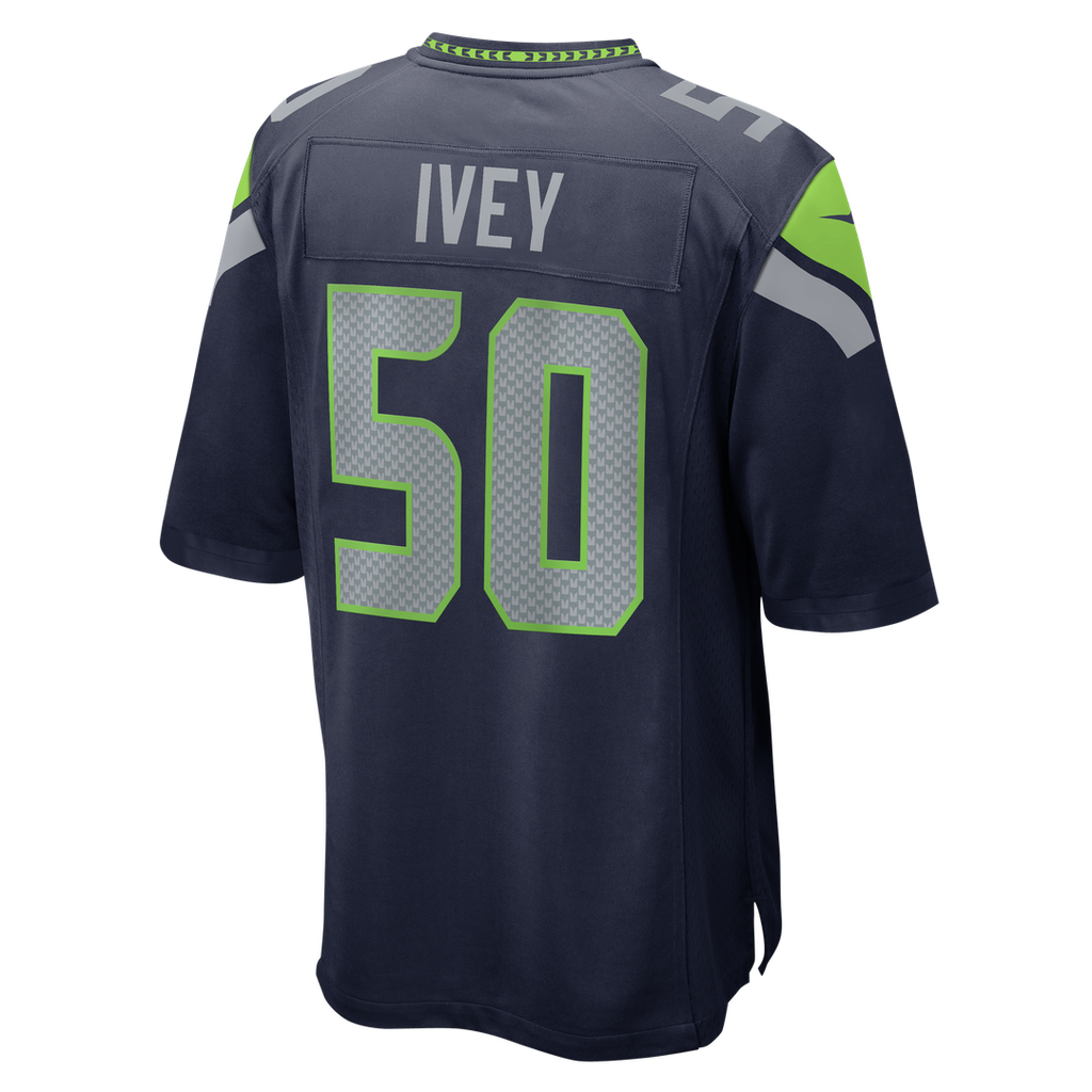Jared Ivey Seattle Seahawks Game Jersey - College Navy