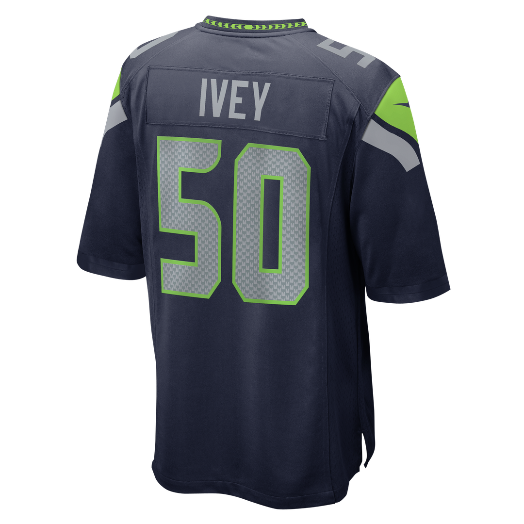 Jared Ivey Seattle Seahawks Game Jersey - College Navy