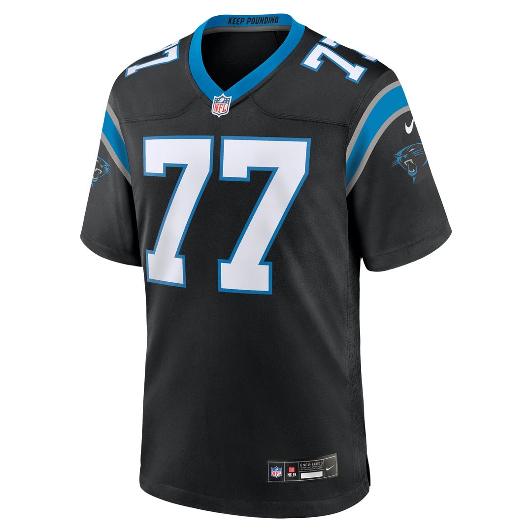 Yosh Nijman Carolina Panthers Game Jersey - Black