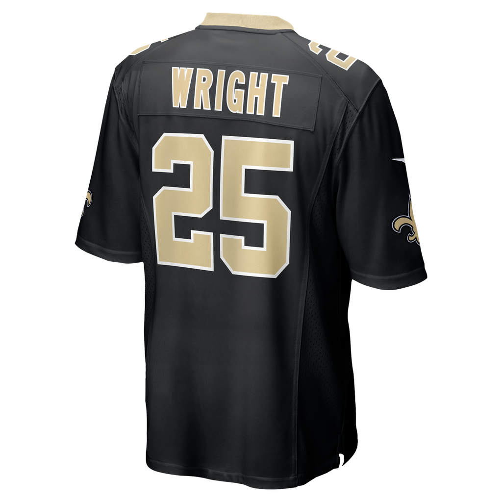 Rejzohn Wright New Orleans Saints Game Jersey - Black