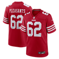 Austen Pleasants San Francisco 49ers Game Jersey - Scarlet