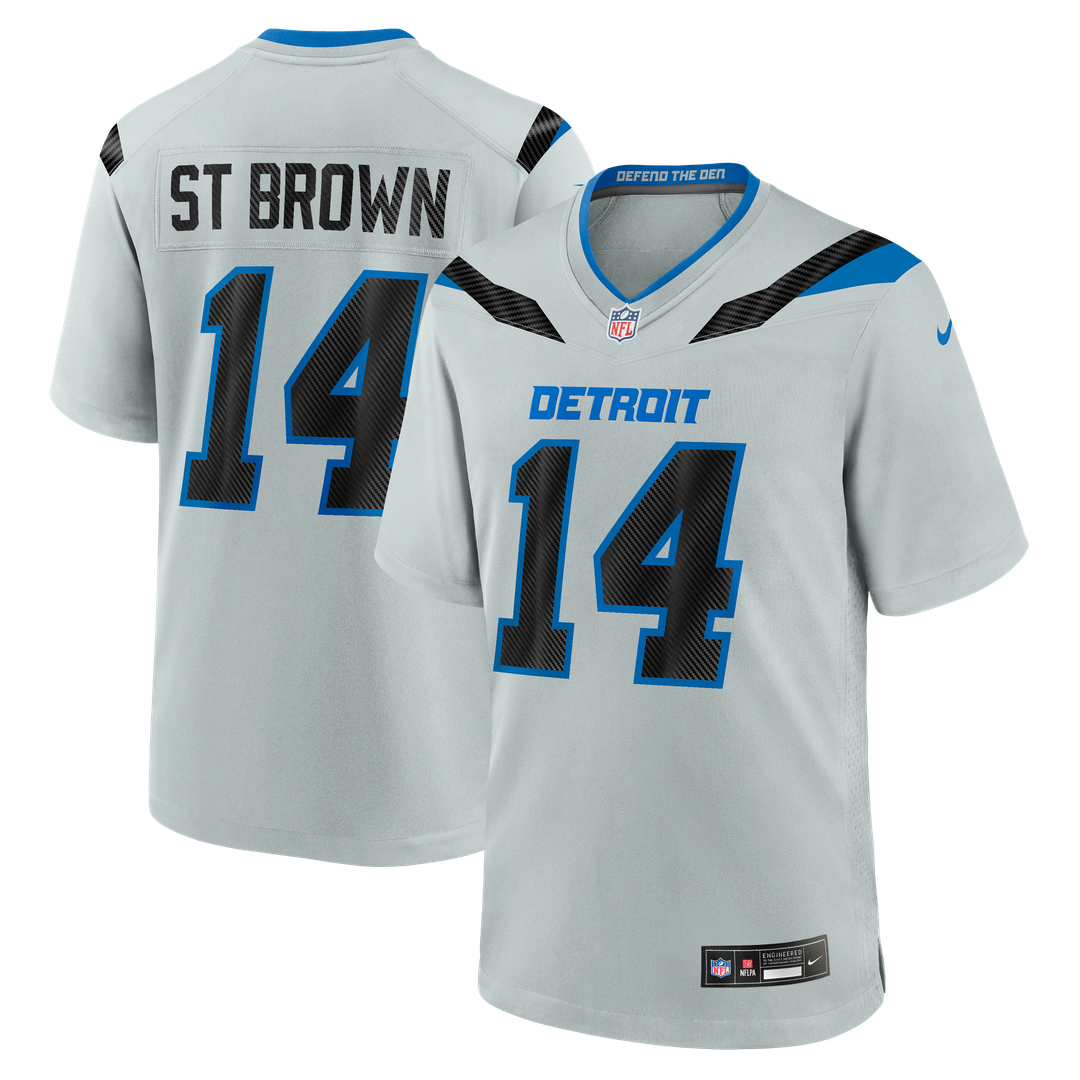 Amon-Ra St. Brown Detroit Lions 2026 Rivalries Collection Game Jersey - Silver