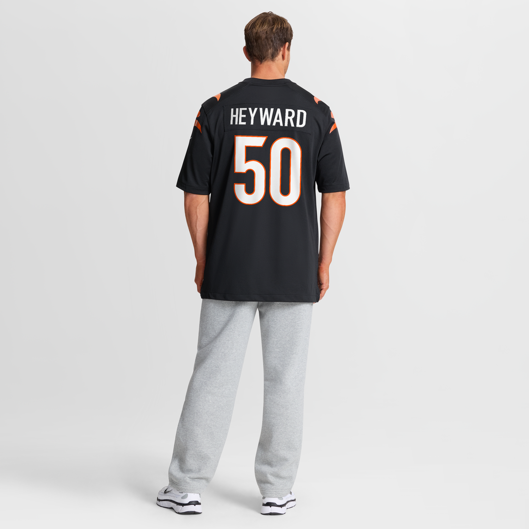 Shaka Heyward Cincinnati Bengals Game Jersey - Black