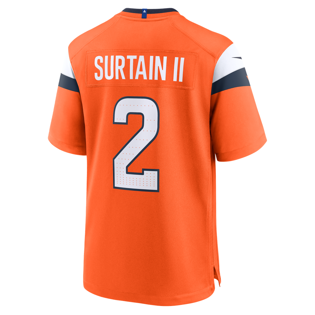 Patrick Surtain II Denver Broncos Game Jersey - Orange
