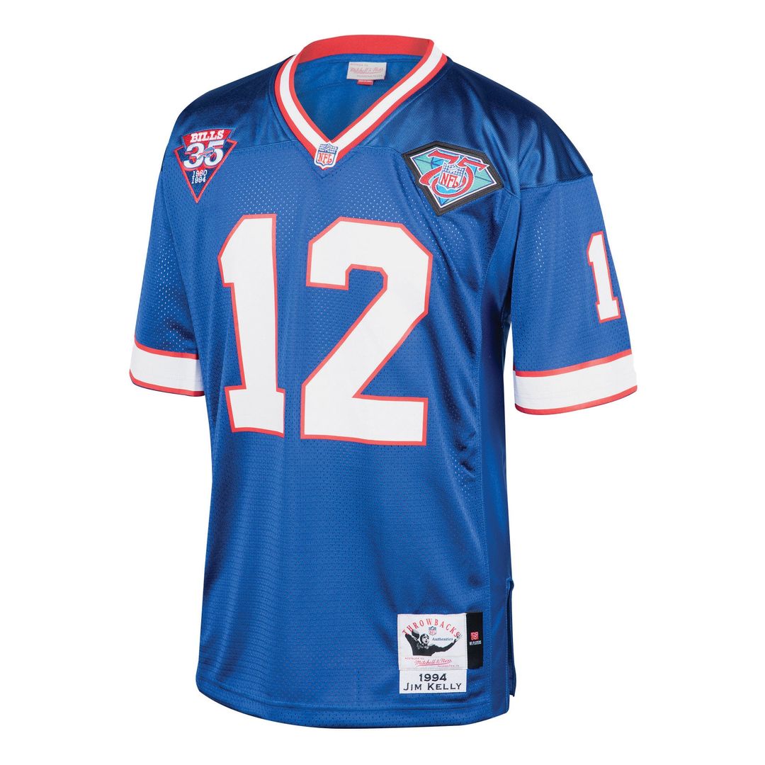 Jim Kelly Buffalo Bills 1994 Authentic Throwback Jersey - Royal Blue