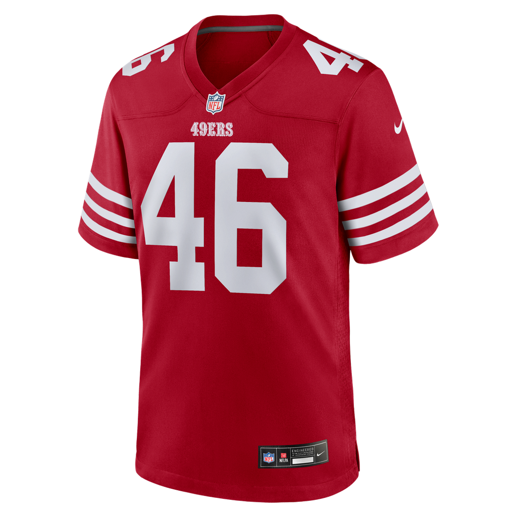 Jon Weeks San Francisco 49ers Game Jersey - Scarlet