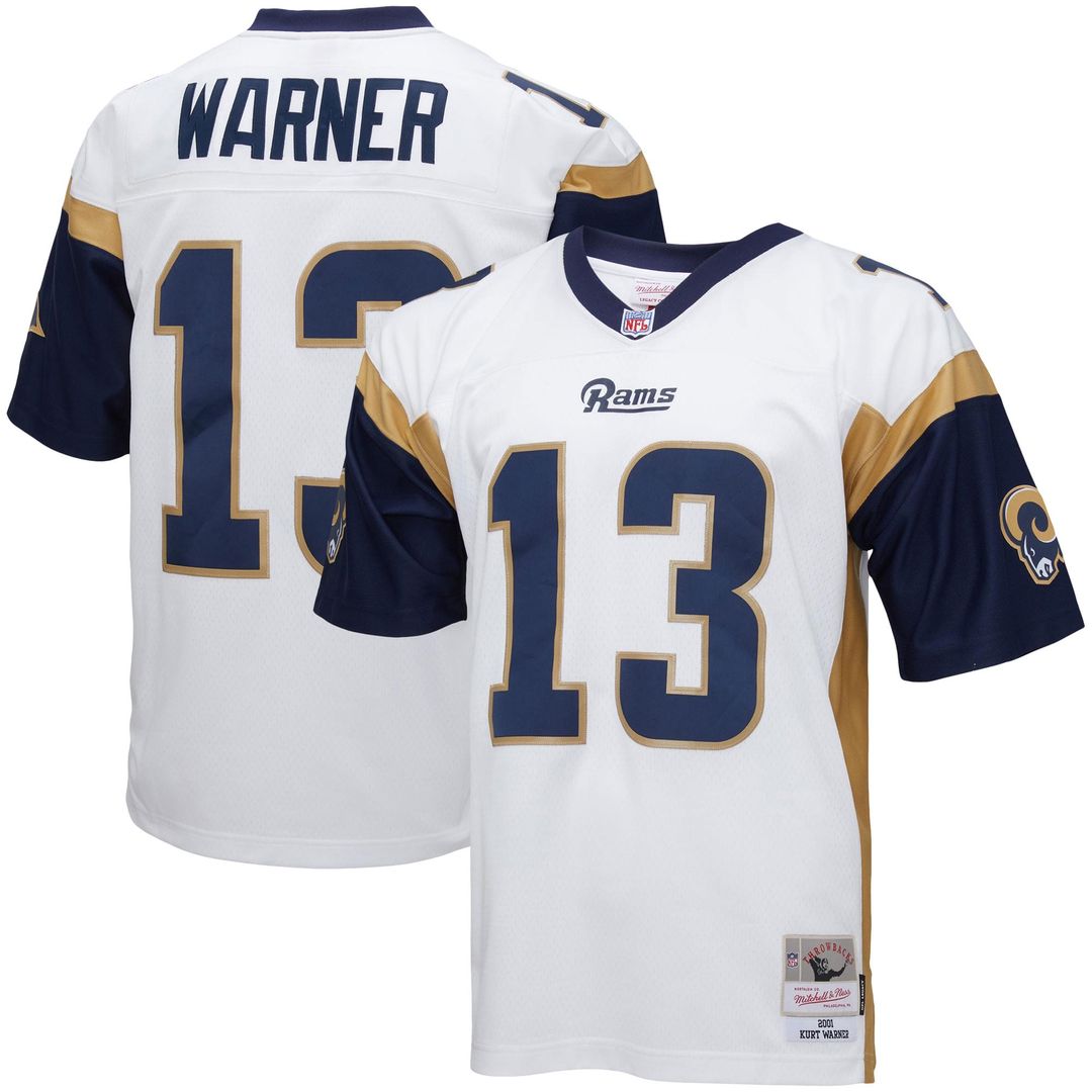 Kurt Warner Los Angeles Rams Big & Tall 2001 Replica Jersey - White