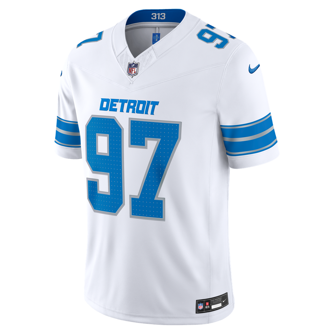 Aidan Hutchinson Detroit Lions Vapor F.U.S.E. Stitched Limited Jersey - White