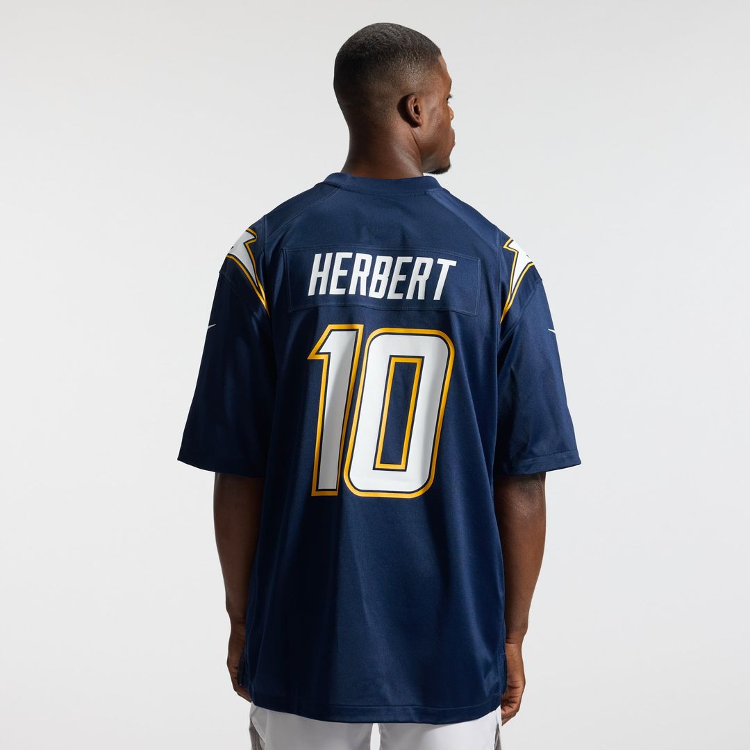 Justin Herbert Los Angeles Chargers Game Jersey - Powder Blue
