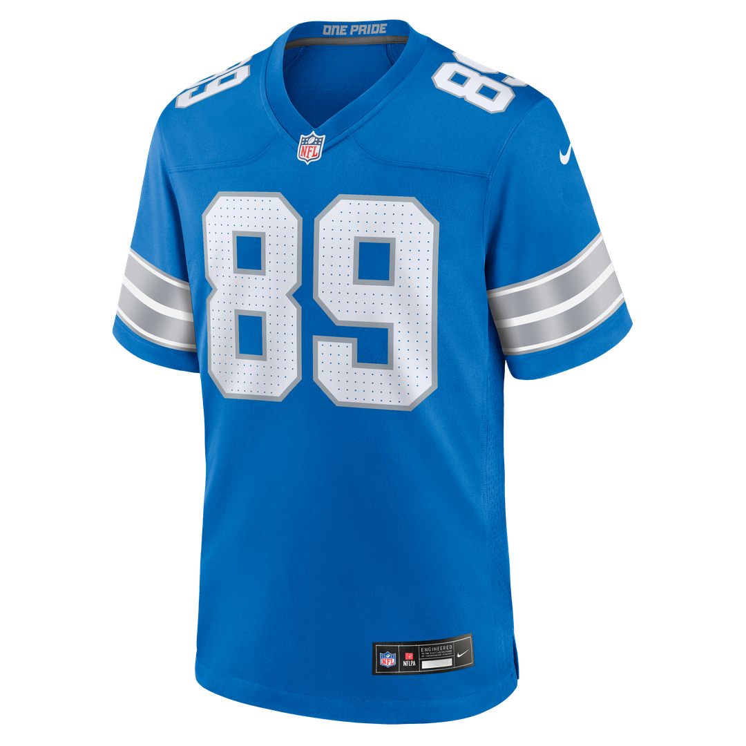 Brock Wright Detroit Lions Game Jersey - Blue
