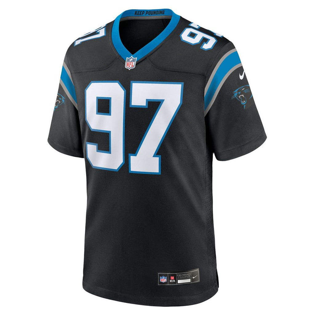 Bobby Brown III Carolina Panthers Game Jersey - Black