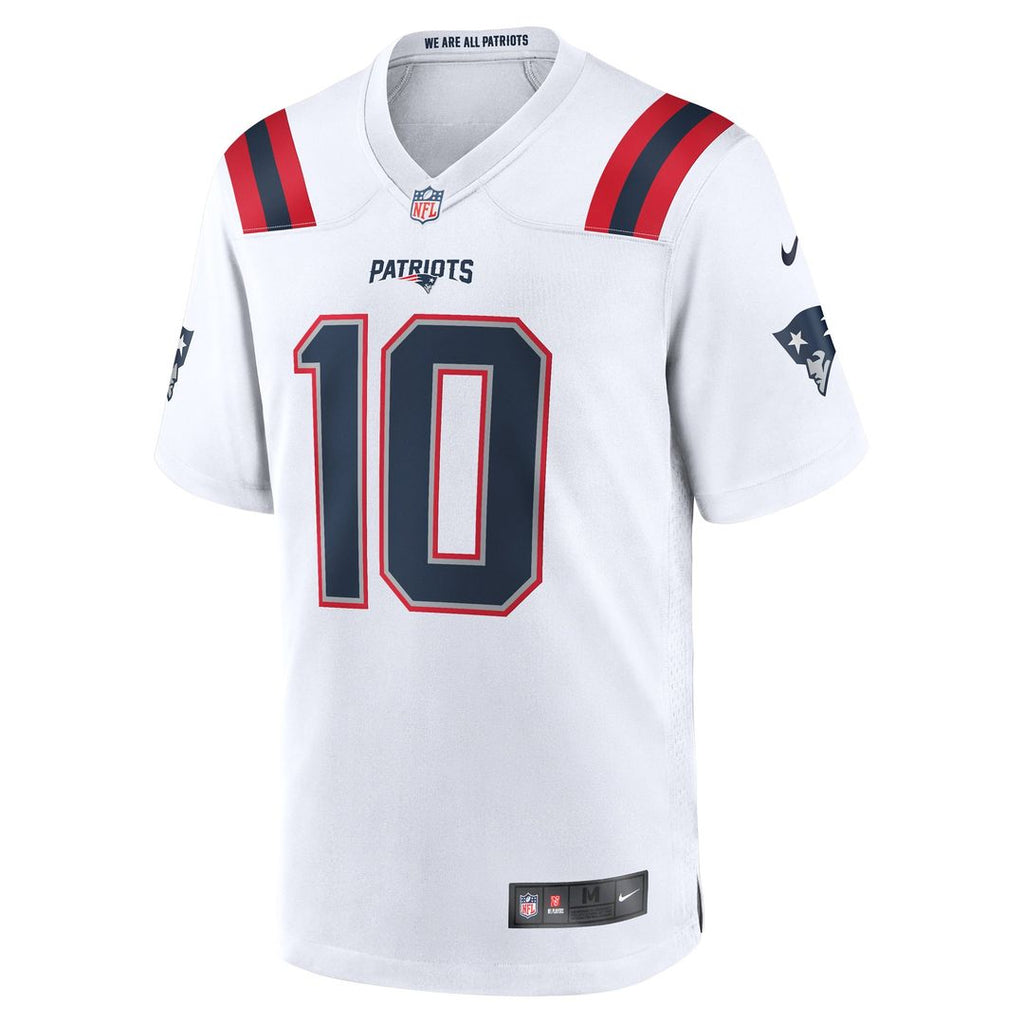 Drake Maye New England Patriots Game Jersey - White