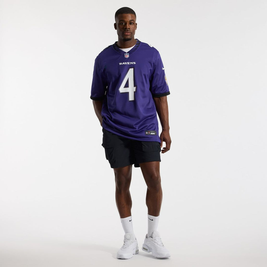 Zay Flowers Baltimore Ravens Game Jersey - Purple