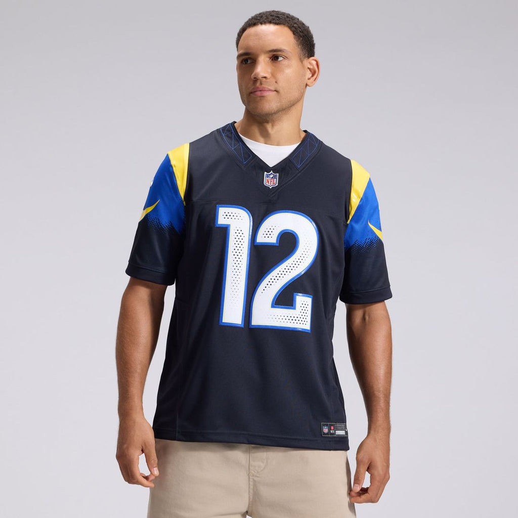 Puka Nacua Los Angeles Rams Rivalries Collection Stitched Limited Jersey - Dark Blue