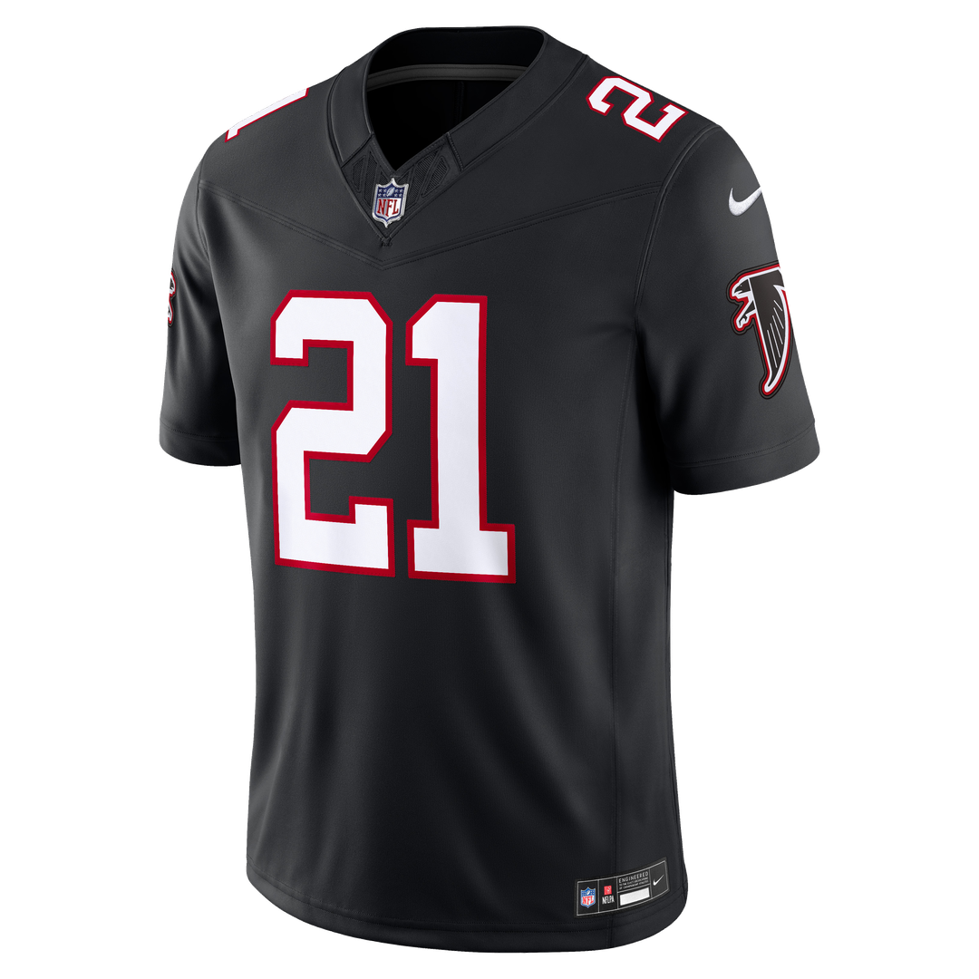 Deion Sanders Atlanta Falcons Alternate Throwback Vapor F.U.S.E. Stitched Retired Limited Jersey - Black