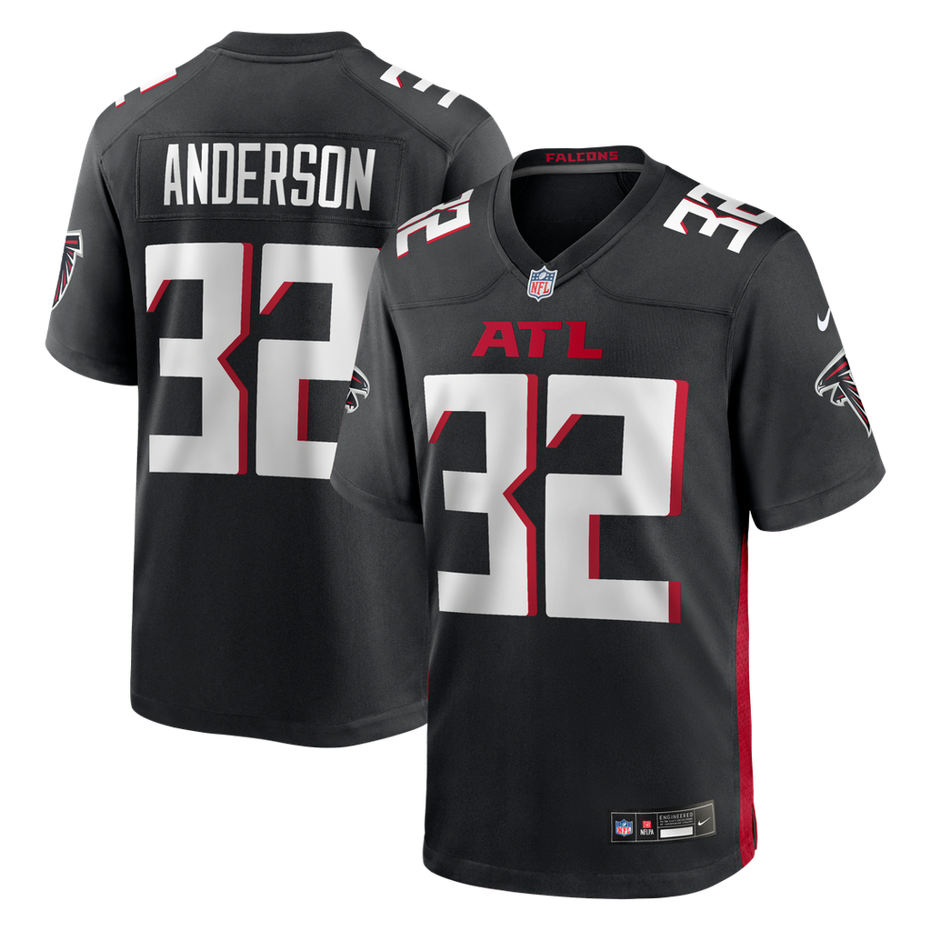 Jamal Anderson Atlanta Falcons Game Jersey - Black