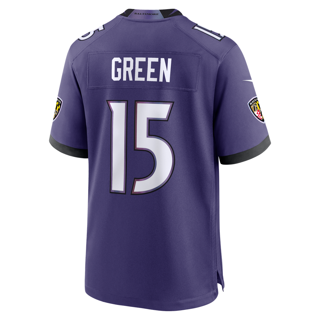 Mike Green Baltimore Ravens Game Jersey - Purple