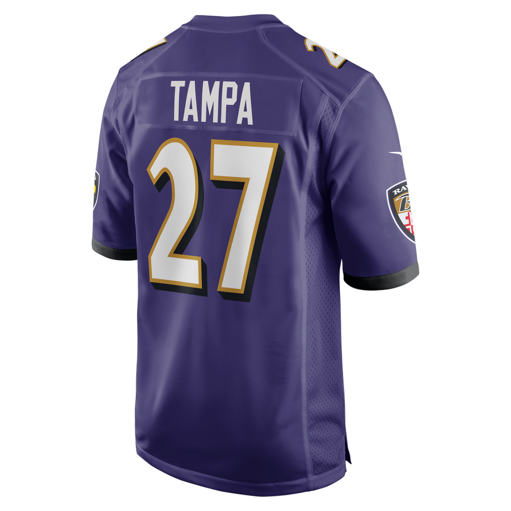 T.J. Tampa Baltimore Ravens Game Jersey - Purple