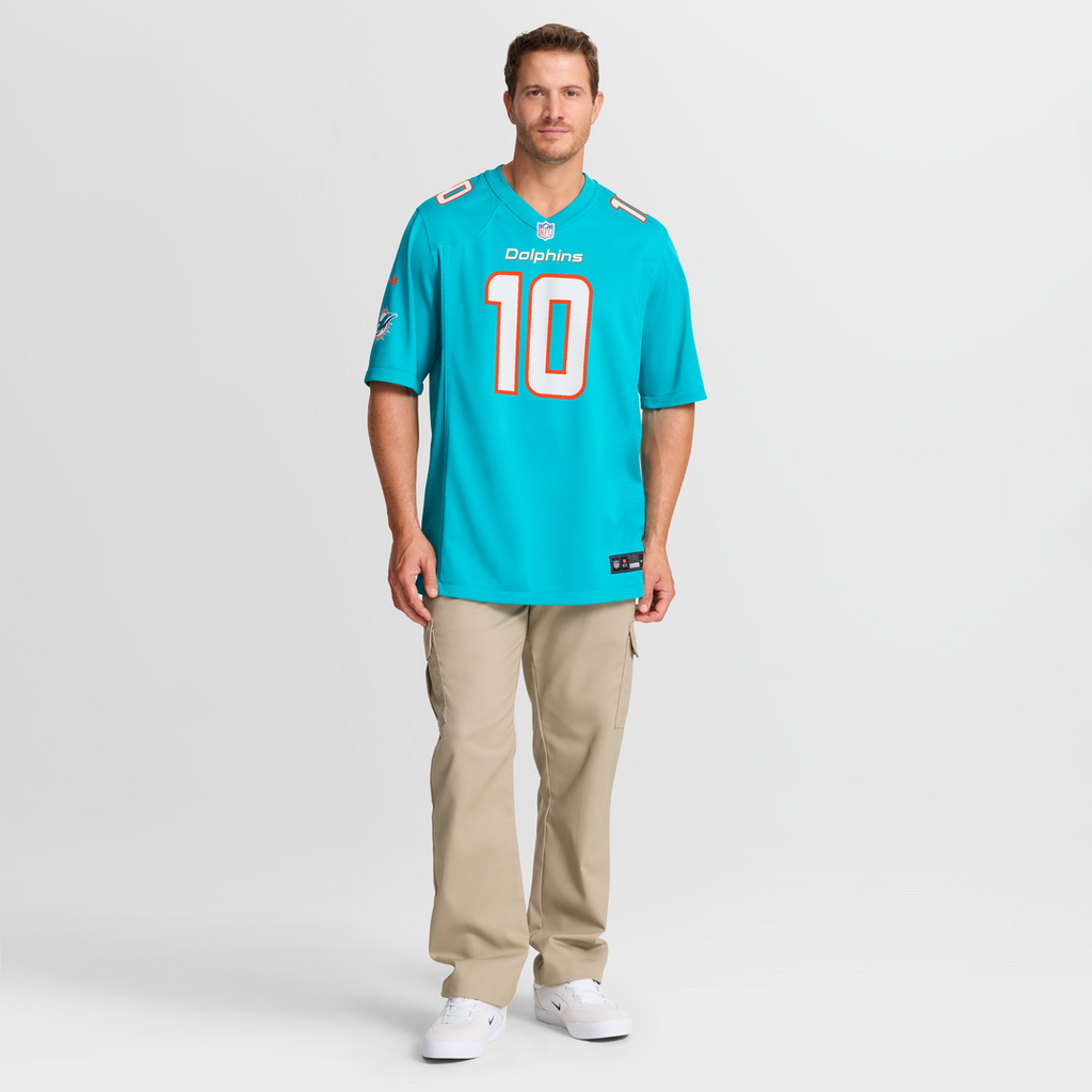 Jacob Rodriguez Miami Dolphins Game Jersey - Aqua