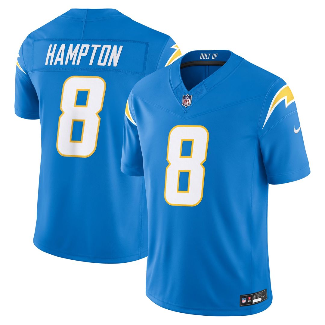 Omarion Hampton Los Angeles Chargers Vapor F.U.S.E. Stitched Limited Jersey - Powder Blue