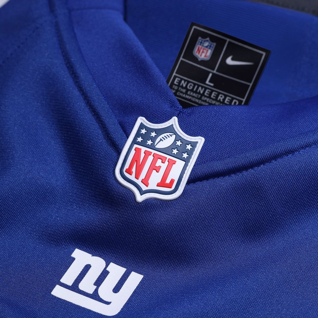 Number 1 Groom New York Giants Game Jersey - Royal Blue