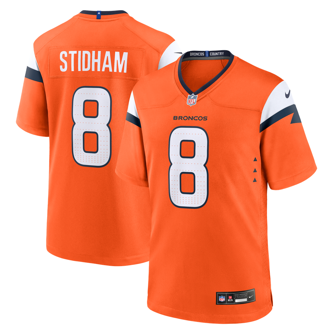 Jarrett Stidham Denver Broncos Game Jersey - Orange