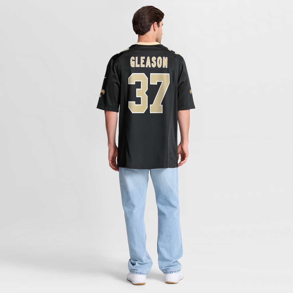 Steve Gleason New Orleans Saints Game Jersey - Black