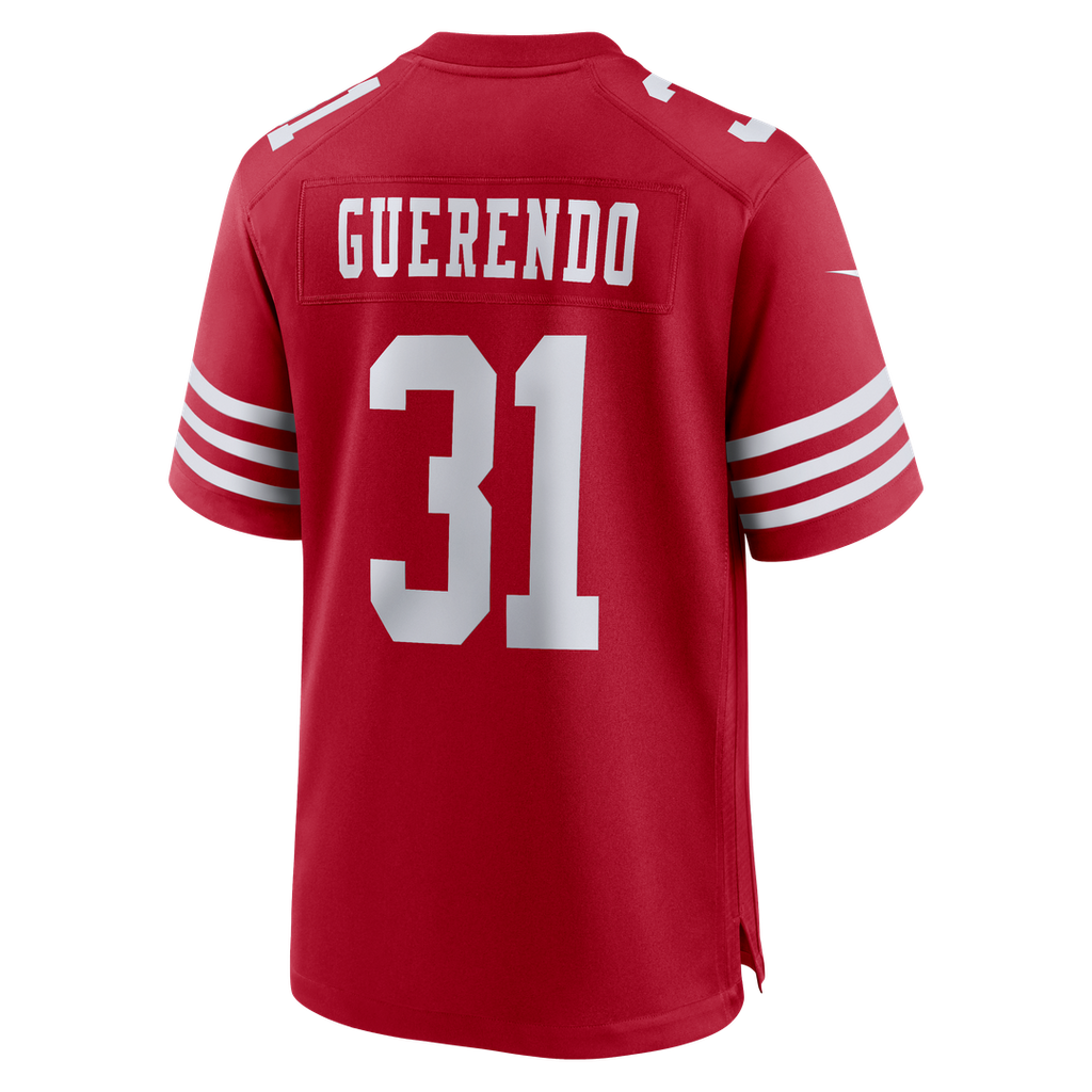 Isaac Guerendo San Francisco 49ers Game Jersey - Scarlet