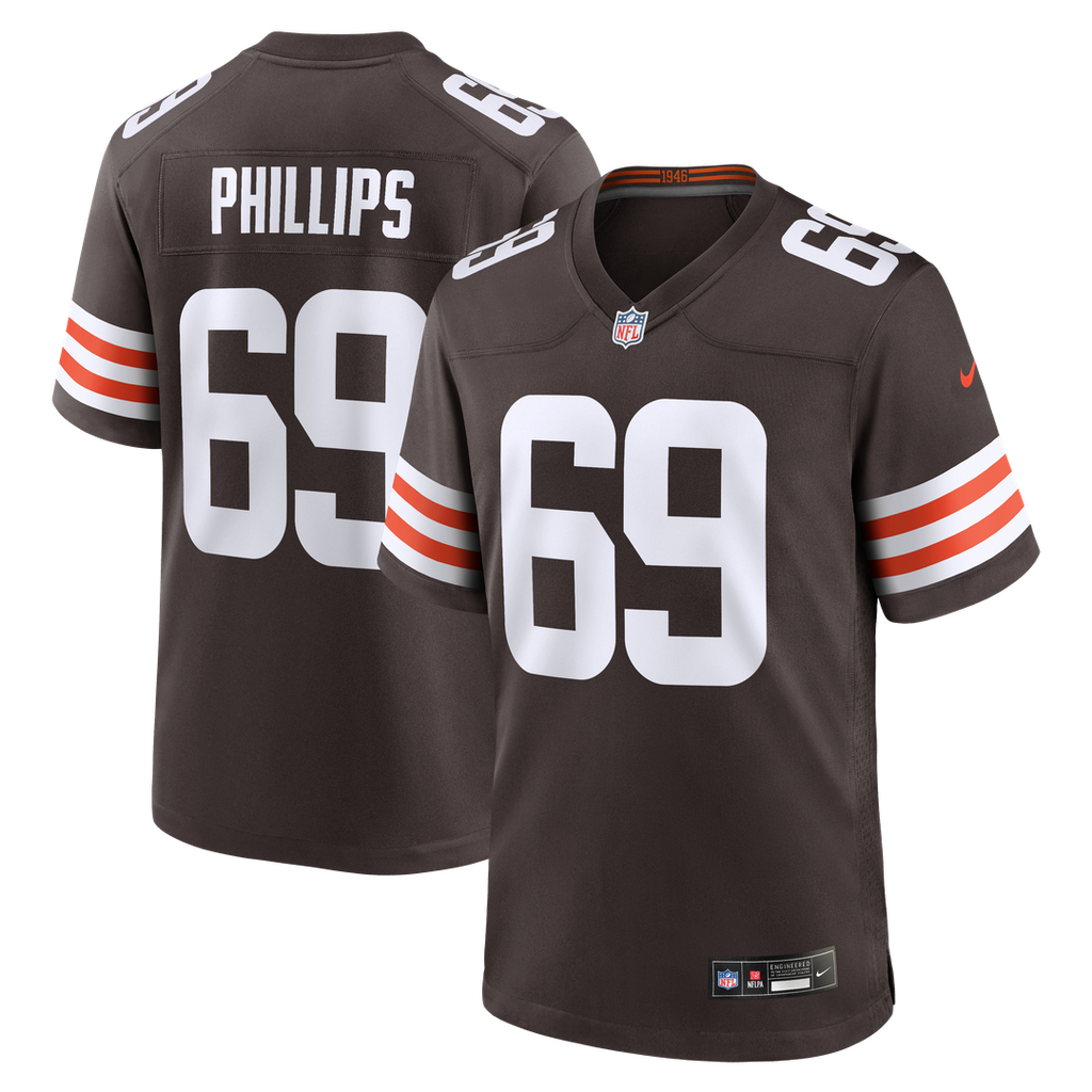 Tyre Phillips Cleveland Browns Game Jersey - Brown