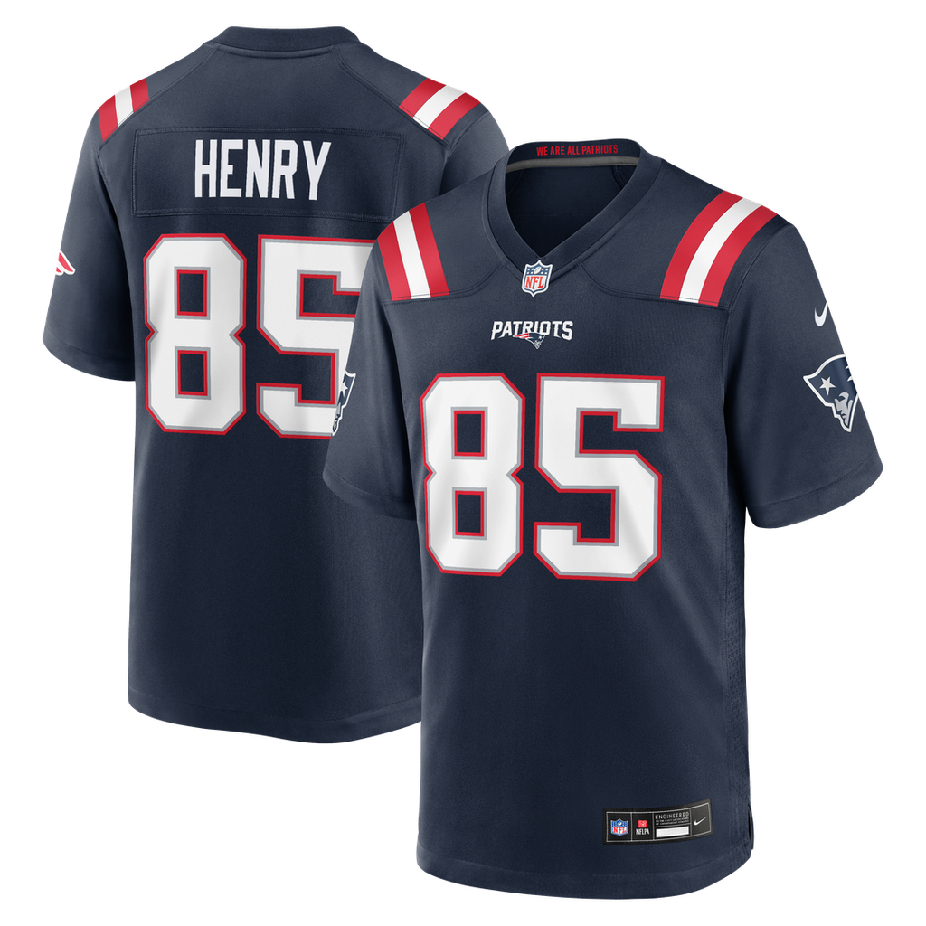 Hunter Henry New England Patriots Game Jersey - Navy