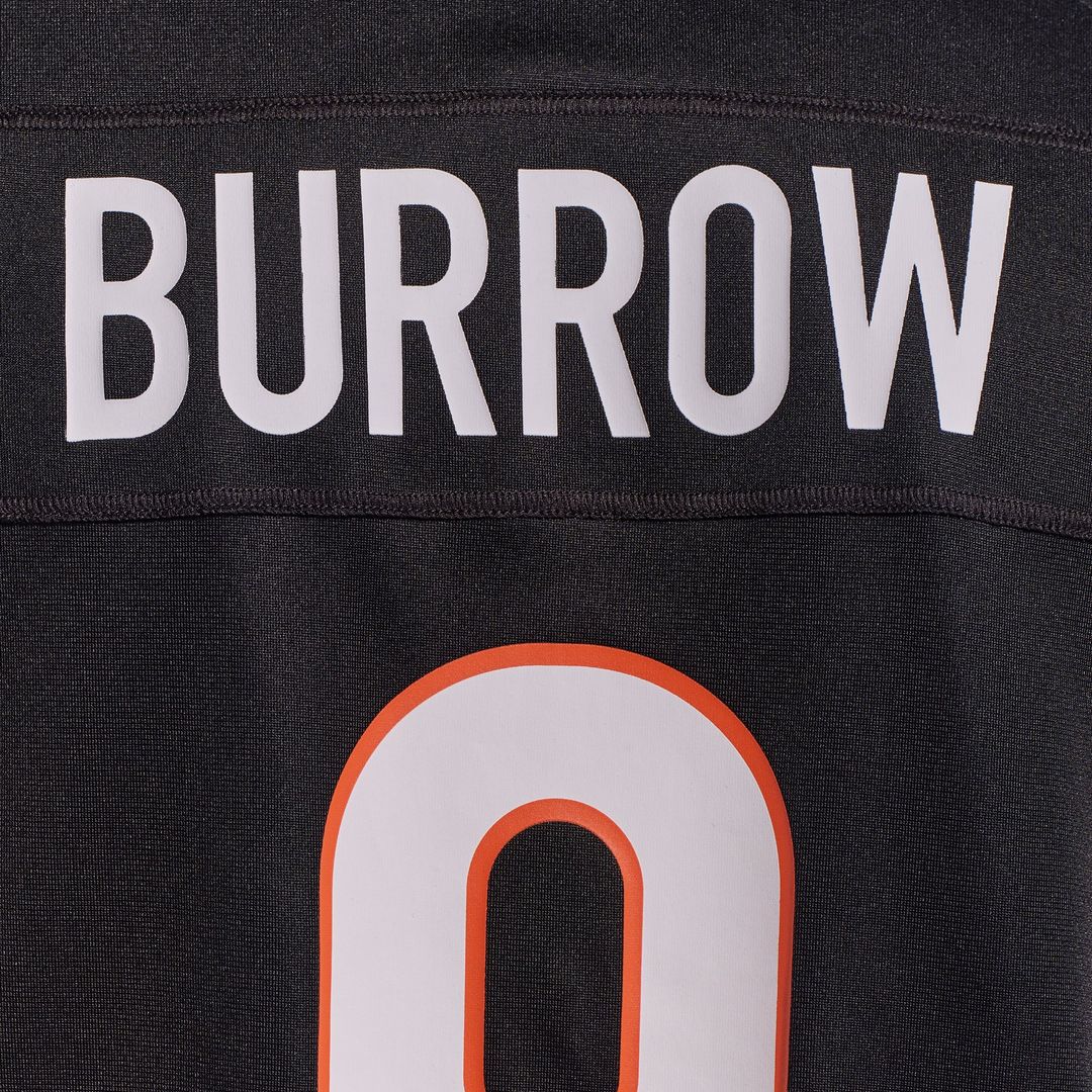 Joe Burrow Cincinnati Bengals Game Jersey - Black