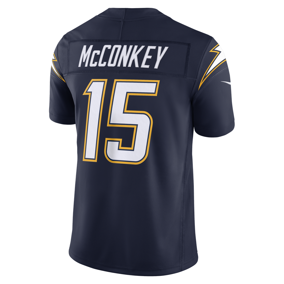 Ladd McConkey Los Angeles Chargers Alternate Super Chargers Vapor F.U.S.E. Stitched Limited Jersey - Navy