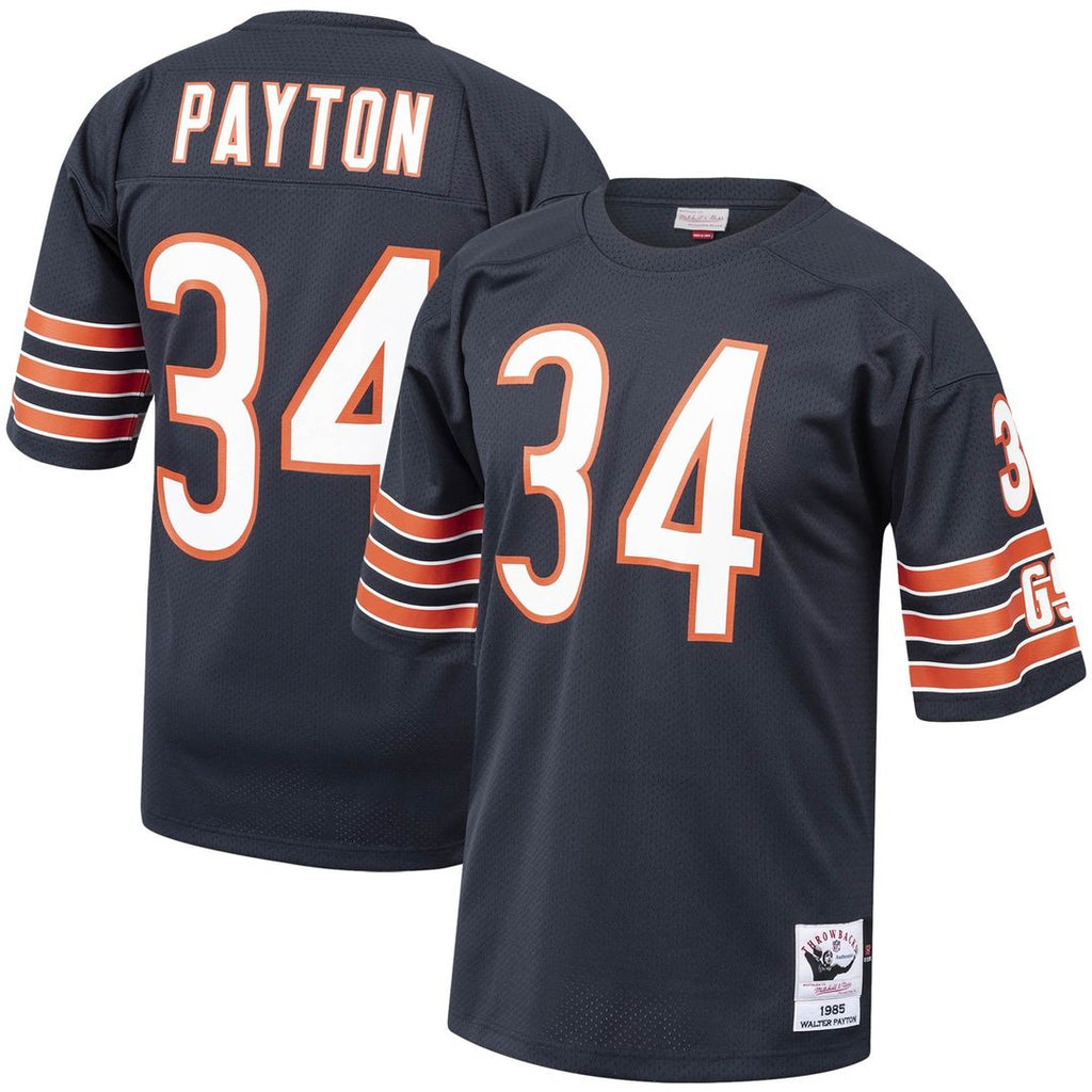 Walter Payton Chicago Bears 1985 Authentic Throwback Jersey - Navy