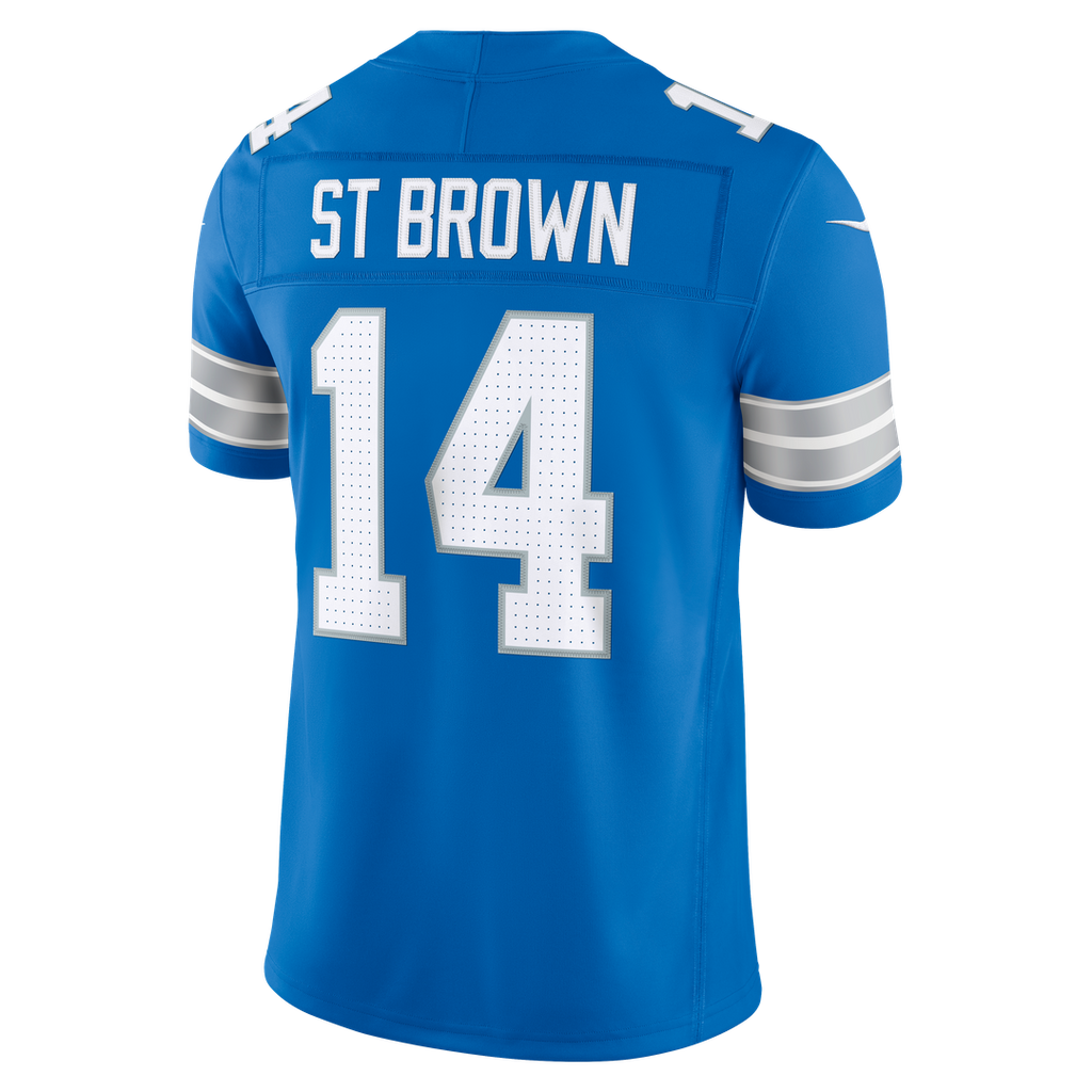 Amon-Ra St. Brown Detroit Lions Vapor F.U.S.E. Stitched Limited Jersey - Blue