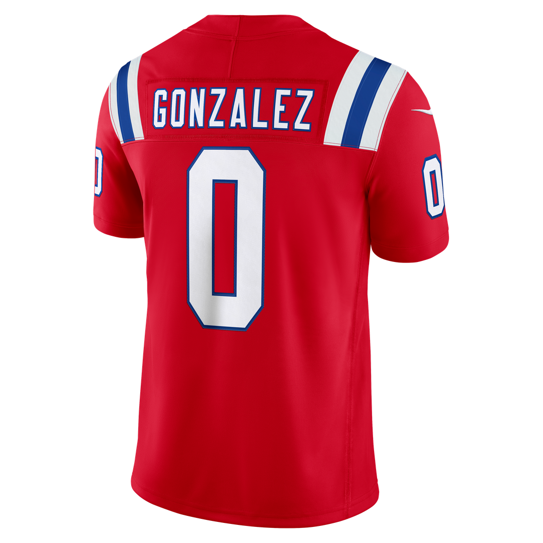Christian Gonzalez New England Patriots Vapor F.U.S.E. Stitched Limited Jersey - White