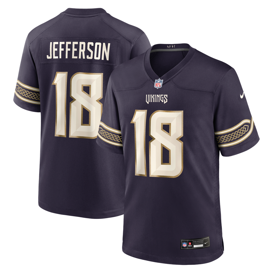 Justin Jefferson Minnesota Vikings 2026 Rivalries Collection Game Jersey - Purple